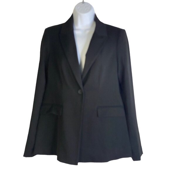 Calvin Klein Womens One-Button Front Blazer Jacket Career Office Size Small - Picture 2 of 10